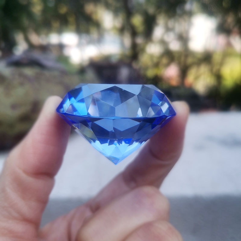 Paper Weight Crystal - 1 buah Pemberat Kertas Kristal Berlian