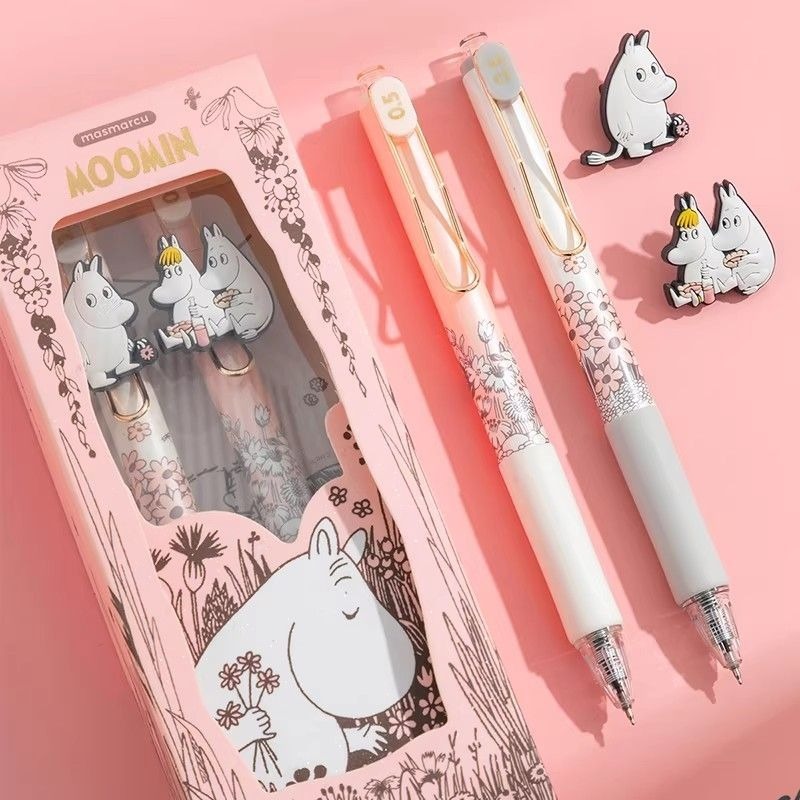 Correction Pen Fine - Pulpen Gel Moomin Lucu Dapat Ditarik