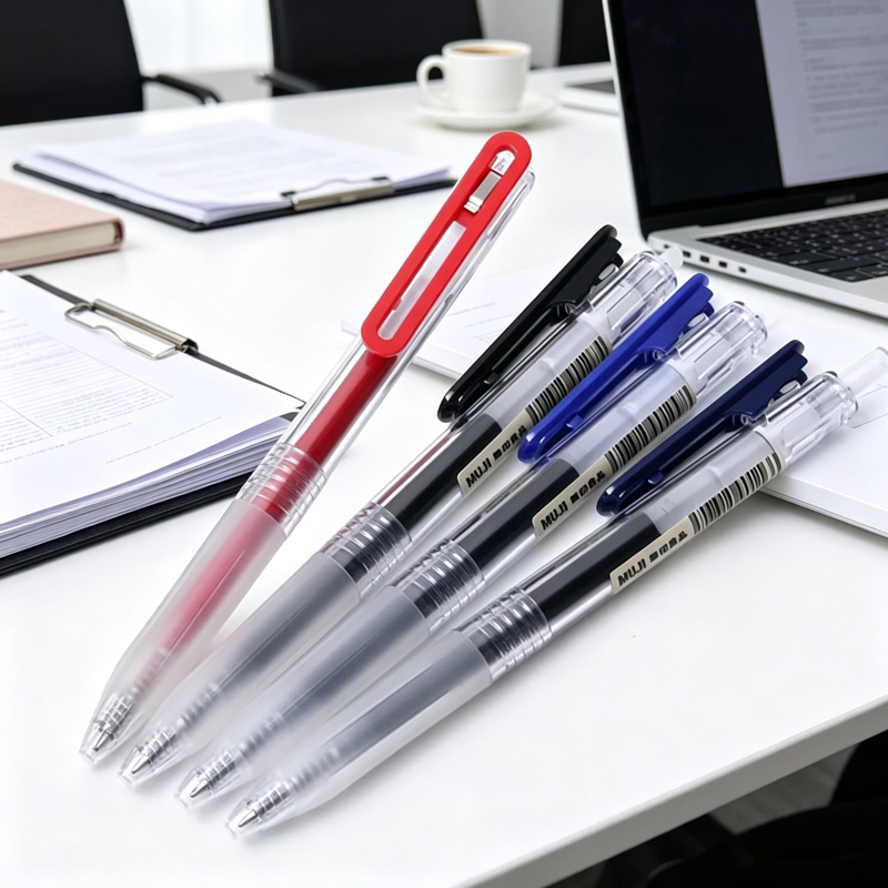 Muji Stationery Gel Pen - Pena Gel MUJI Retractable 0.5mm, Tinta