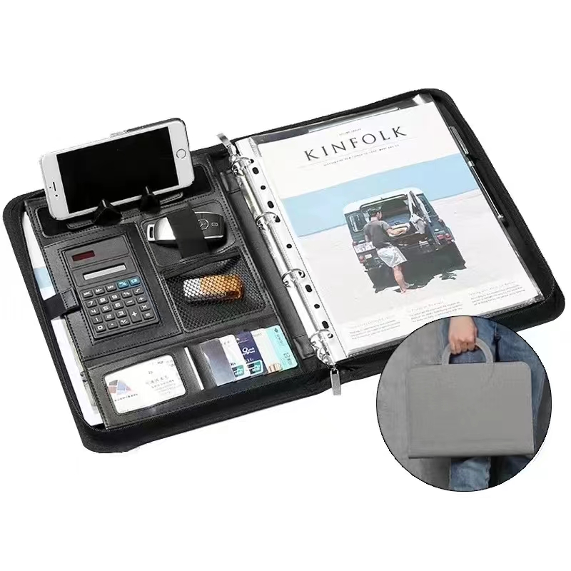 Binder A4 Lever - Tas File Pegangan Melingkar Portabel Tablet