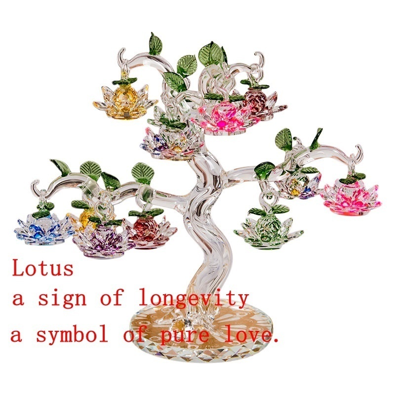 60Mm Quartz Kristal Lotus Bung - Paper Weight Crystal ulasan dan harga