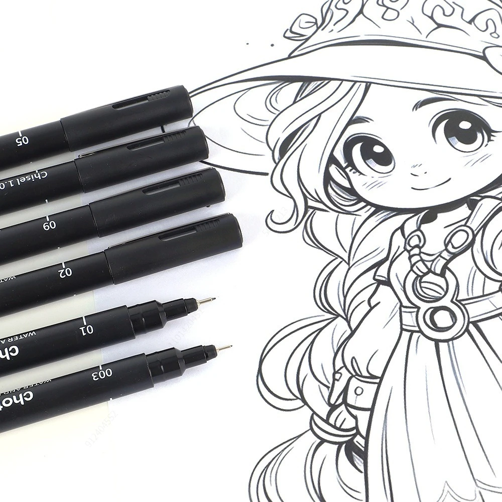 Pena mikro hitam, 15 ukuran, t - Correction Pen Fine ulasan dan harga