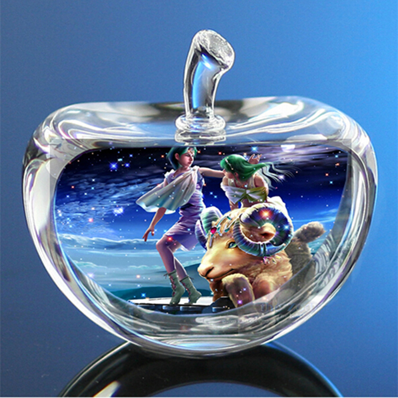 80 Mm Kristal Tanda Zodiak Kac - Paper Weight Crystal ulasan dan harga