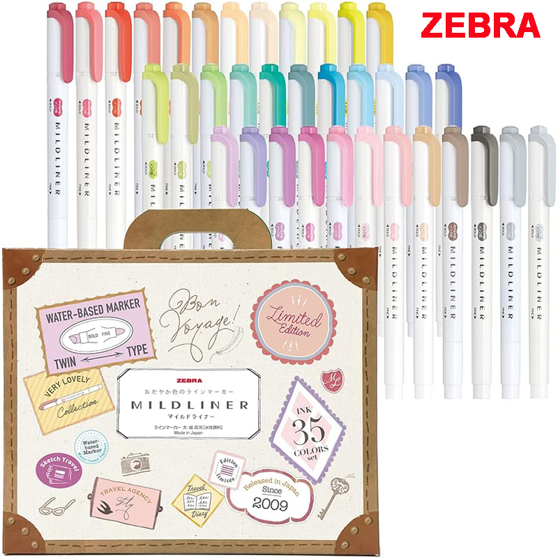Zebra 25/35 warna Set Highligh - Zebra Pen Mildliner ulasan dan harga