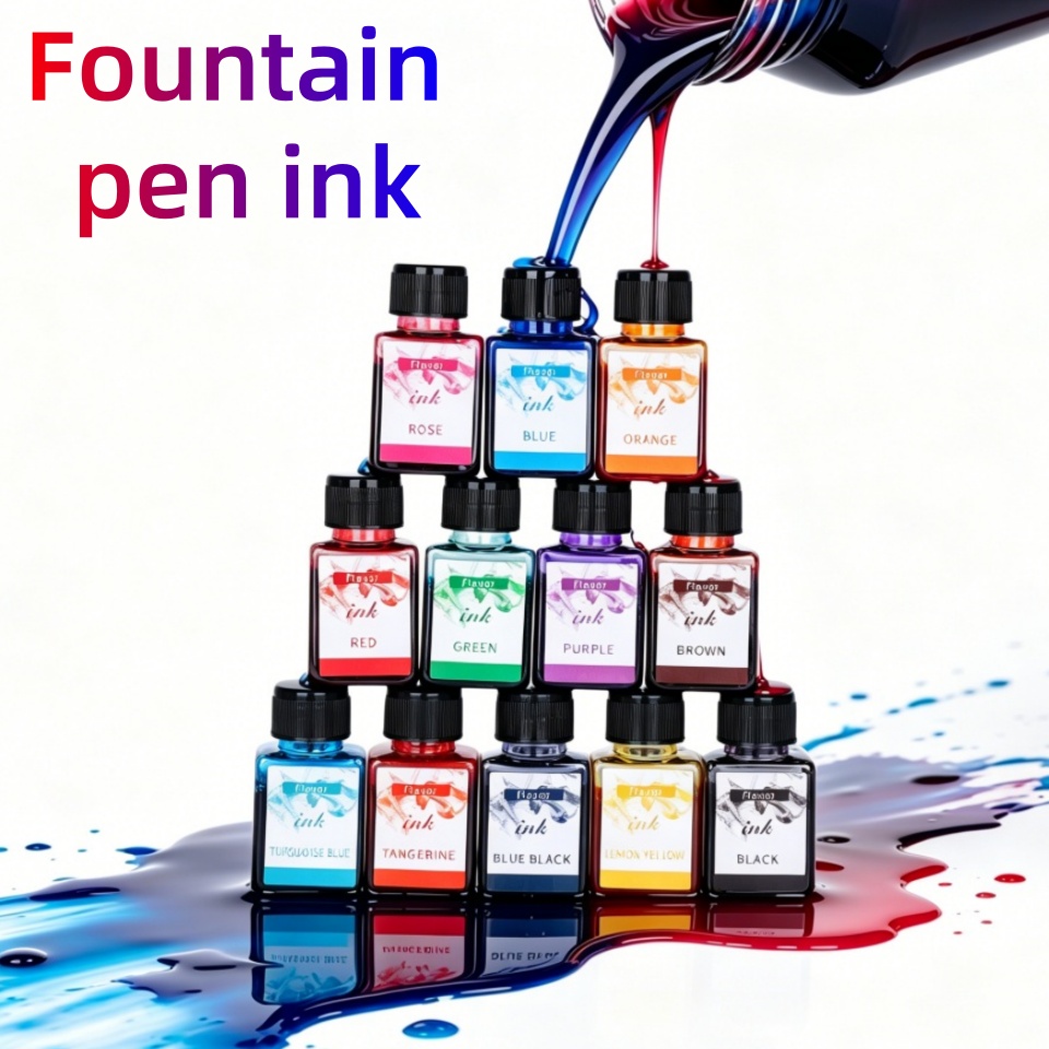 Tinta Pena Fountain 12 Warna,  - Fountain Pen Bottled Ink ulasan dan harga