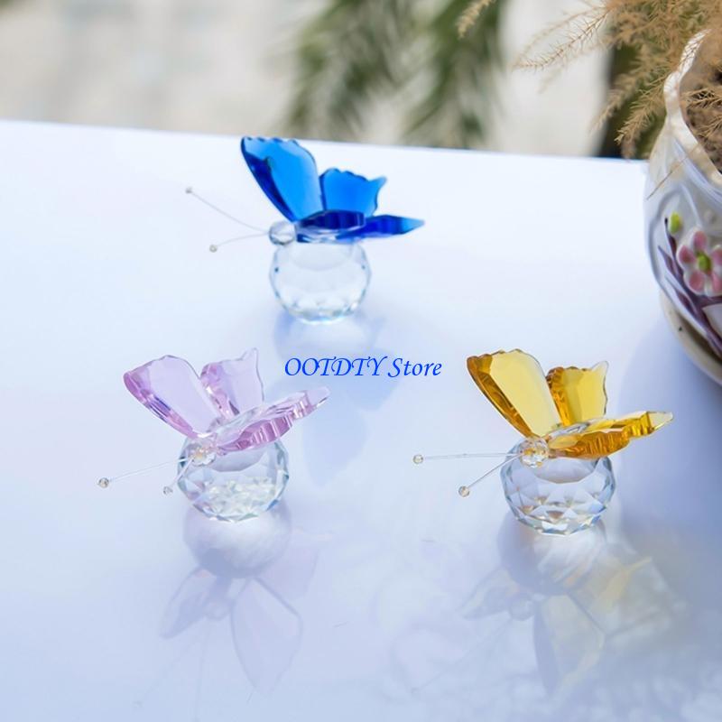 367A Patung Kupu-Kupu Kristal  - Paper Weight Crystal ulasan dan harga