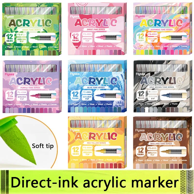 Spidol Akrilik 12 Warna Ujung  - Copic Marker Sketch ulasan dan harga