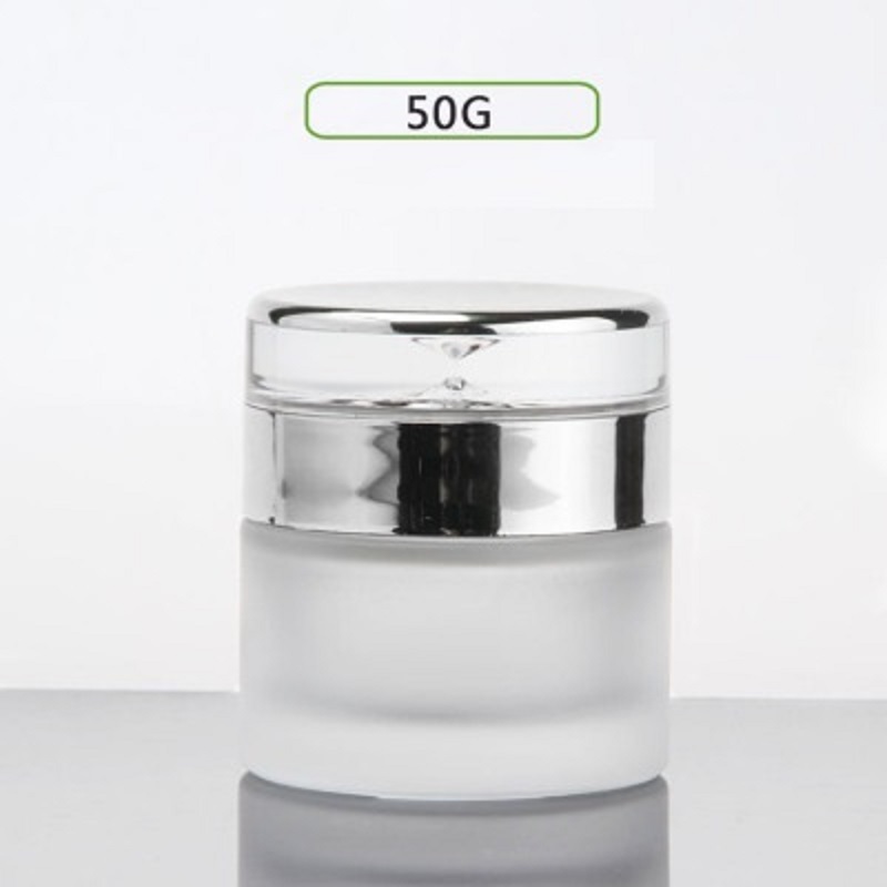 Pot/toples kaca 50G warna puti - Gel Refill Pack ulasan dan harga