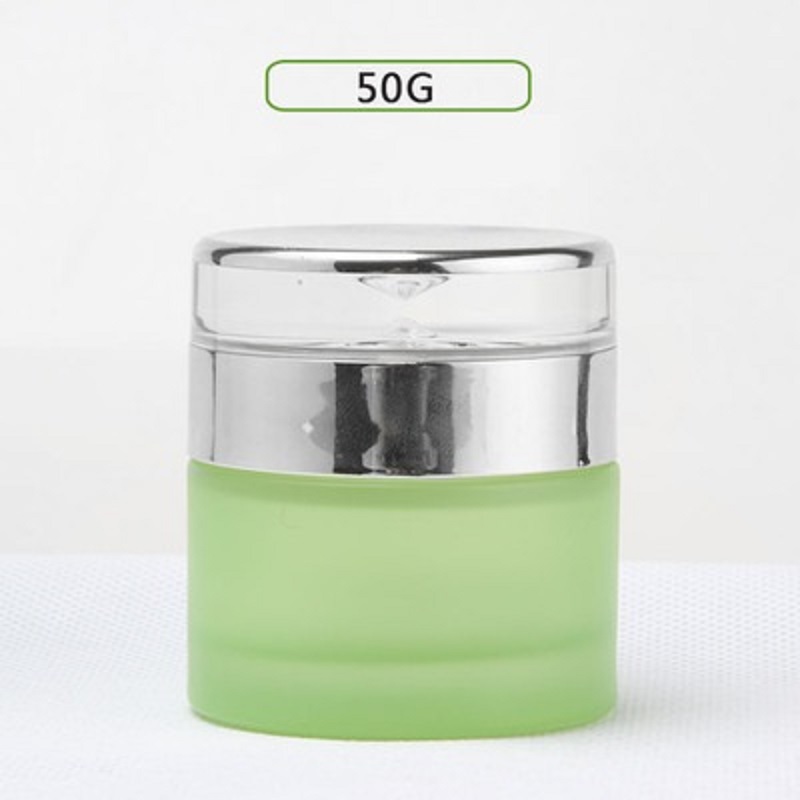 Pot/toples kaca 50G warna puti - Gel Refill Pack ulasan dan harga